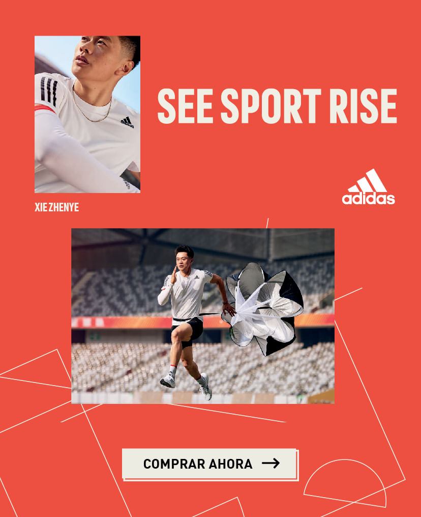 XIE Zhenye presenta la nueva colección adidas Olympics, tenis de hombre para correr y hacer deporte.